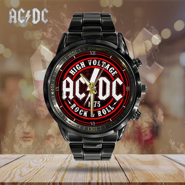 AC/DC Black Stainless Steel Watch – GNE 1489