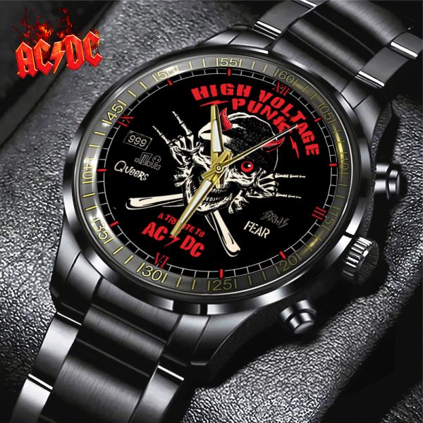 AC/DC Black Stainless Steel Watch - GNE 1490