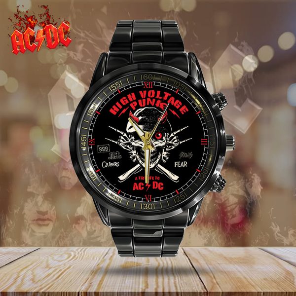 AC/DC Black Stainless Steel Watch - GNE 1490