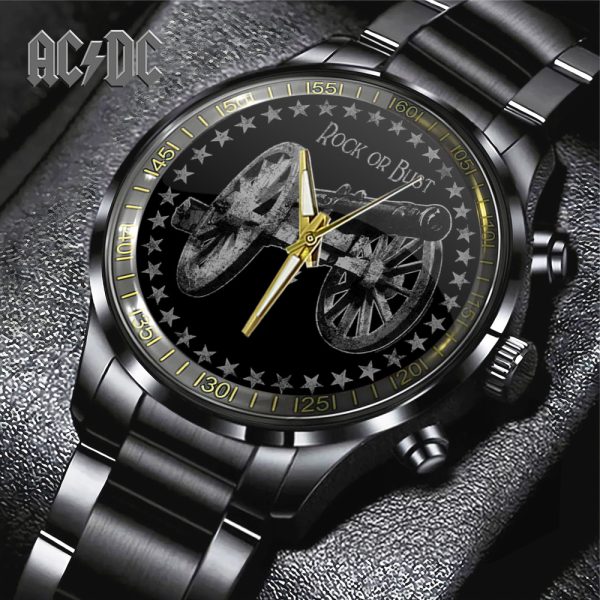 AC/DC Black Stainless Steel Watch - GNE 1573