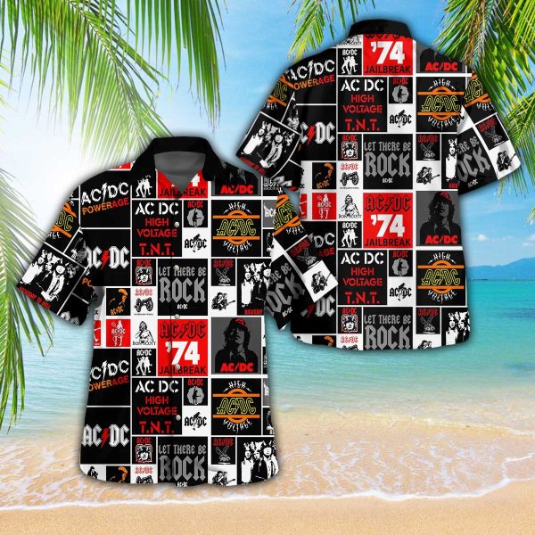 AC/DC 3D Hawaii Shirt - GNE 1319