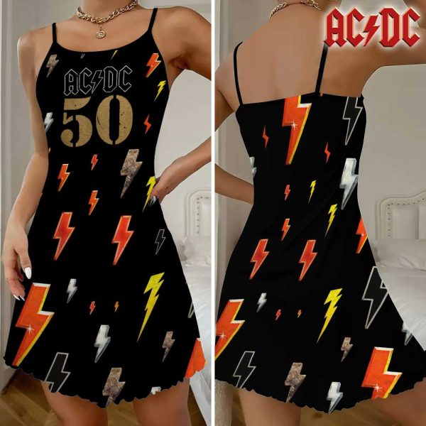 AC/DC 3D Strappy Swing Dress - GNE 1474