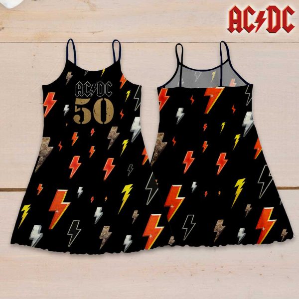 AC/DC 3D Strappy Swing Dress - GNE 1474