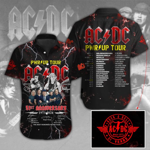 AC/DC Short Sleeve Dress Shirt - HUNGVV 3899.1