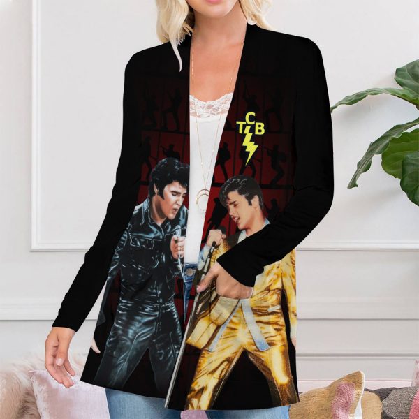 Elvis Presley Women's Patch Pocket Cardigan - ANHNV 5180