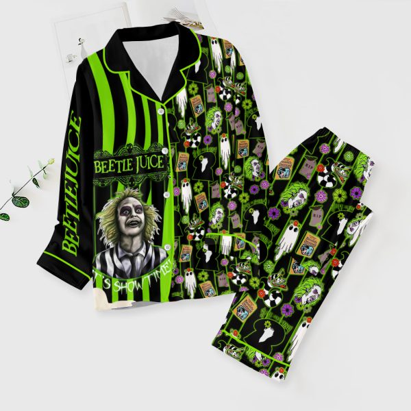 Beetlejuice Button Down Pajamas Set - ANHNV 5353