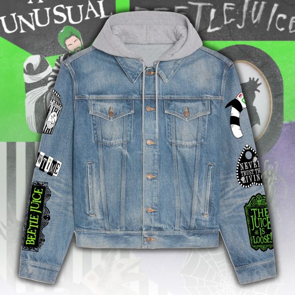 Beetlejuice Women's Denim Hood Jacket - ANHNV 5355