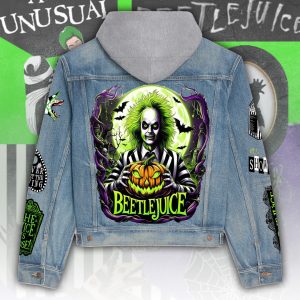 Beetlejuice Women's Denim Hood Jacket - ANHNV 5355