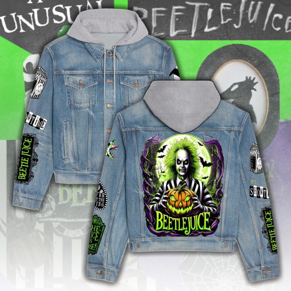 Beetlejuice Women's Denim Hood Jacket - ANHNV 5355