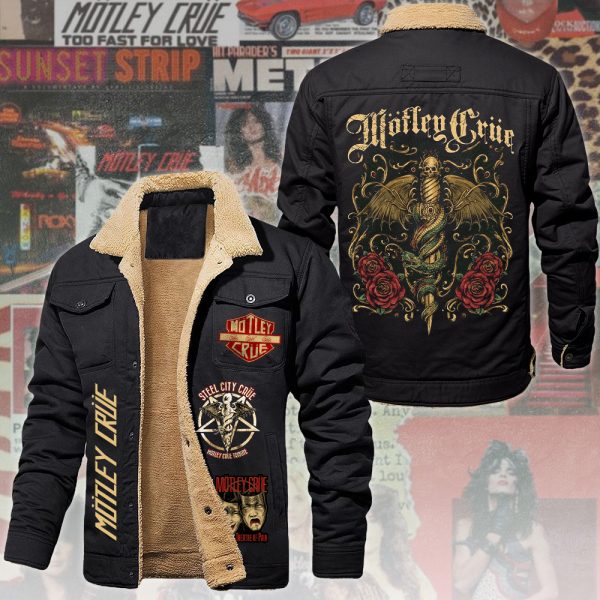 Mötley Crüe 2D Winter Fleece Jacket - ANHNV 5356