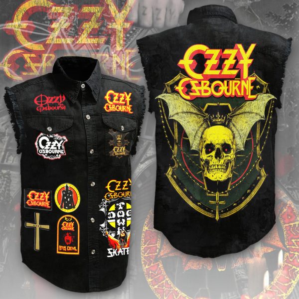 Black Sabbath Ozzy Osbourne 3D Lightweight Sleeveless Denim Shirt - ANHNV 5375