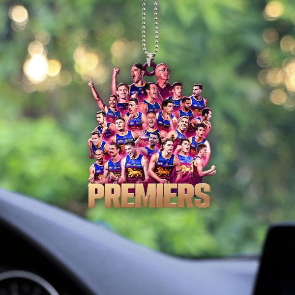 Brisbane Lions Custom Shape 1-sided Acrylic Car Ornament - HOATT 6383