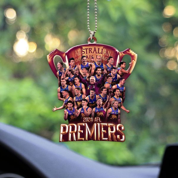 Brisbane Lions Custom Shape 1-sided Acrylic Car Ornament - HOATT 6397