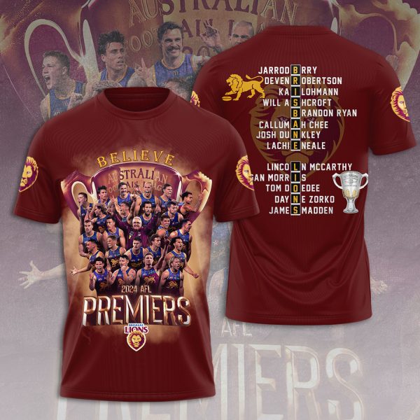 Brisbane Lions 3D Apparel - VANDH 3539