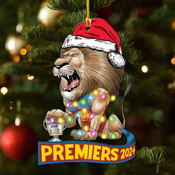 Brisbane Lions Custom Shape 1-sided Acrylic Ornament - MAITM 8187