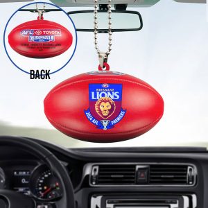 Brisbane Lions Custom Shape 2-sided Acrylic Car Ornament - TANTN 8457