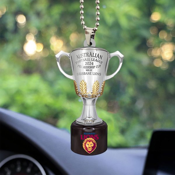 Brisbane Lions Custom Shape 2-sided Acrylic Car Ornament - TANTN 8520