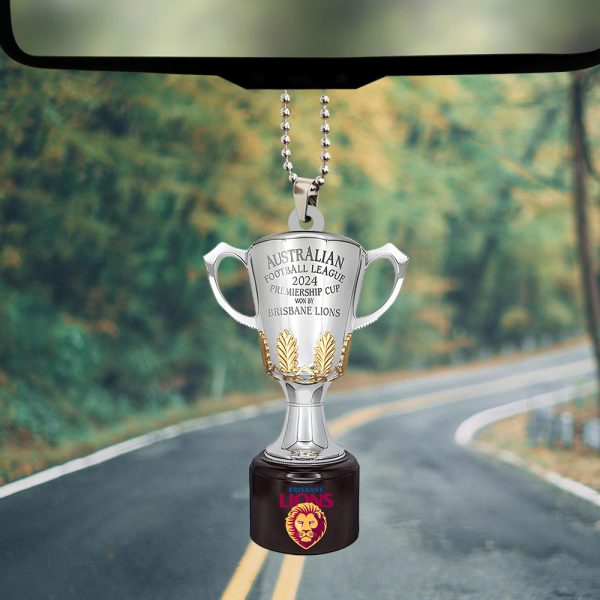 Brisbane Lions Custom Shape 2-sided Acrylic Car Ornament - TANTN 8520