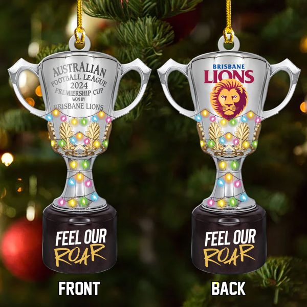 Brisbane Lions Custom Shape 2-sided Acrylic Ornament - MAITM 8184