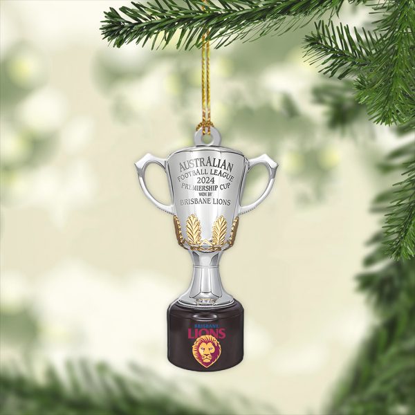 Brisbane Lions Custom Shape 2-sided Acrylic Ornament - TANTN 8521