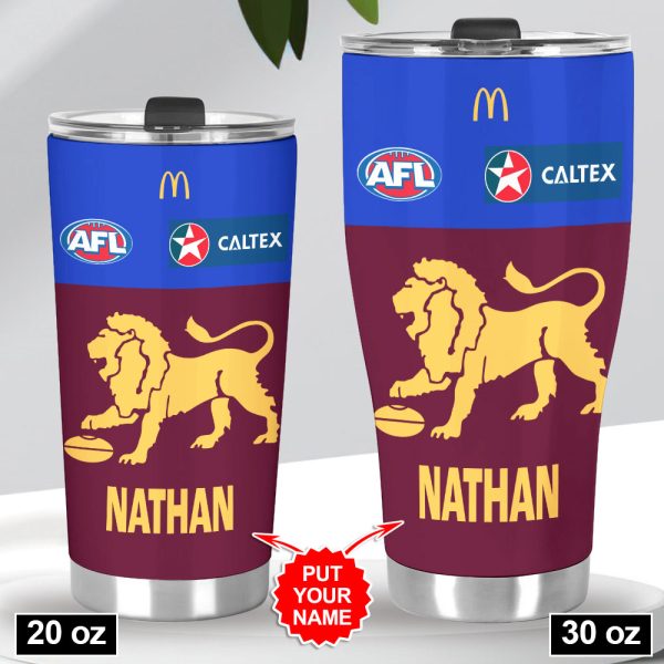 Personalized Brisbane Lions Tumbler Cup - VANDH 3550