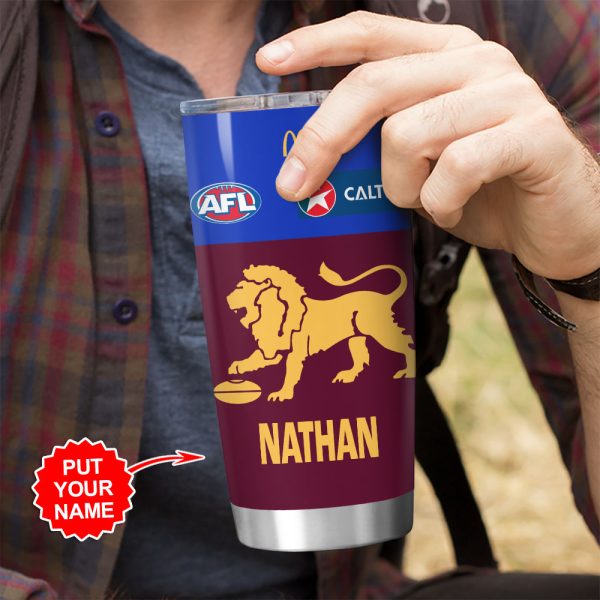 Personalized Brisbane Lions Tumbler Cup - VANDH 3550