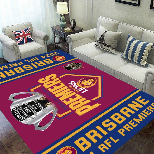 Brisbane Lions Rectangular Rug - MAITM 8217