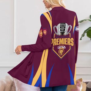 Brisbane Lions Women's Patch Pocket Cardigan - MAITM 8193