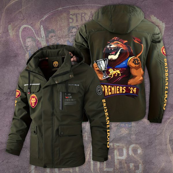 Brisbane Lions 2D Parka Jacket - TANTN 8502