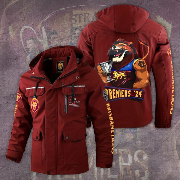 Brisbane Lions 2D Parka Jacket - TANTN 8502