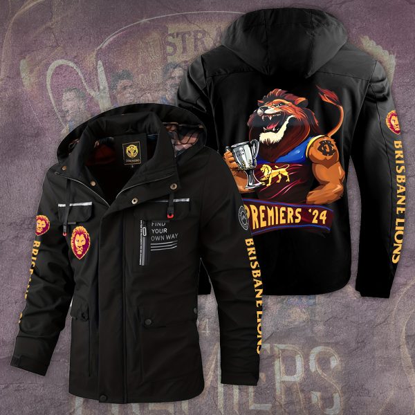 Brisbane Lions 2D Parka Jacket - TANTN 8502