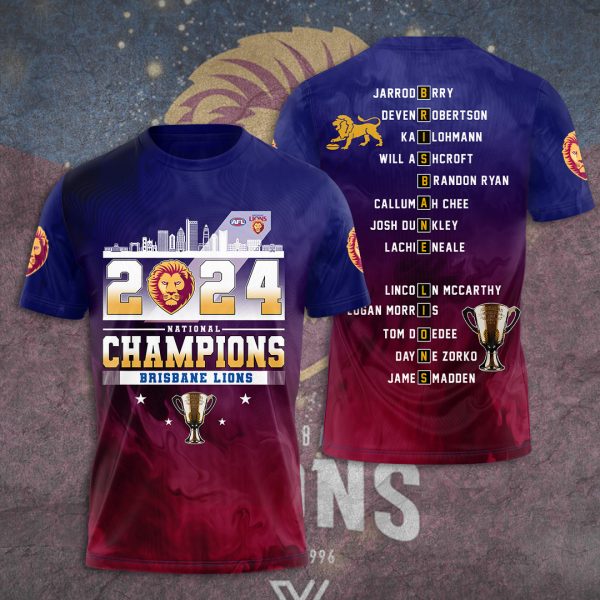 Brisbane Lions 3D Apparel - TANTN 8454