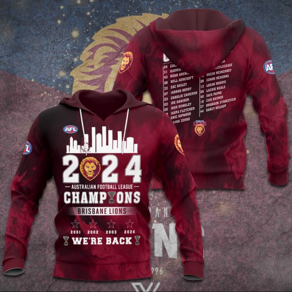 Brisbane Lions 3D Apparel - TANTN 8487