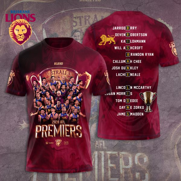 Brisbane Lions 3D Apparel - TANTN 8544