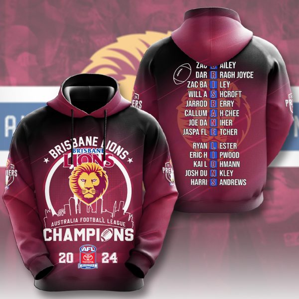 Brisbane Lions 3D Apparel - HOATT 6391