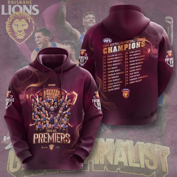 Brisbane Lions 3D Apparel - HOATT 6396