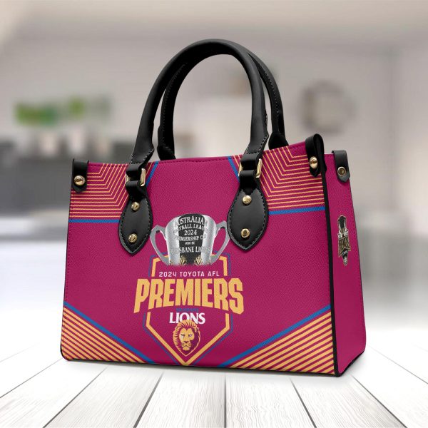 Brisbane Lions Leather HandBag - TANTN 8518