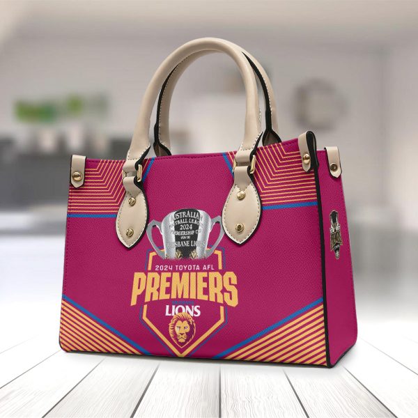 Brisbane Lions Leather HandBag - TANTN 8518