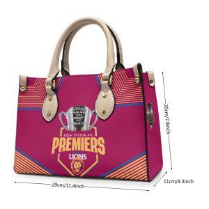 Brisbane Lions Leather HandBag - TANTN 8518