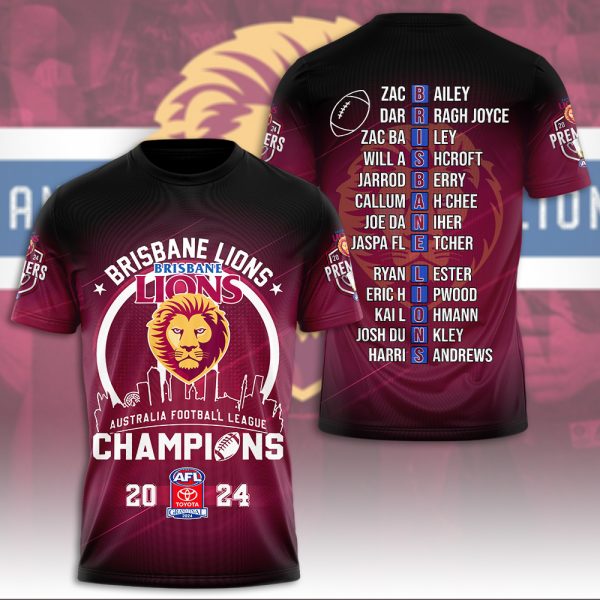 Brisbane Lions 3D Apparel - HOATT 6391