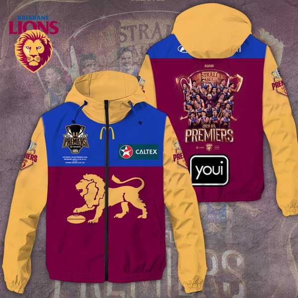 Brisbane Lions 3D Windbreaker Jacket - TANTN 8539