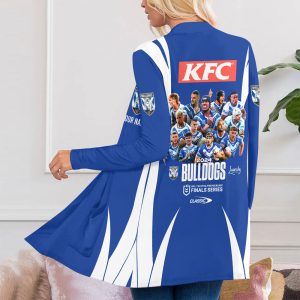 Personalized Canterbury-Bankstown Bulldogs Women's Patch Pocket Cardigan - MAITM 8100