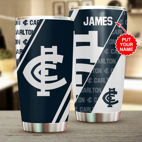 Personalized Carlton Football Club Tumbler Cup - VANDH 3484