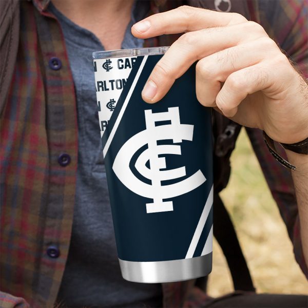 Personalized Carlton Football Club Tumbler Cup - VANDH 3484