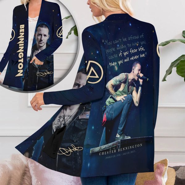 Linkin Park x Chester Bennington Women's Patch Pocket Cardigan - HOATT 6281