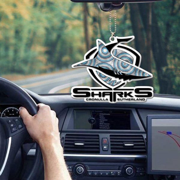 Cronulla-Sutherland Sharks Custom Shape 1-sided Acrylic Car Ornament - HOATT 6305