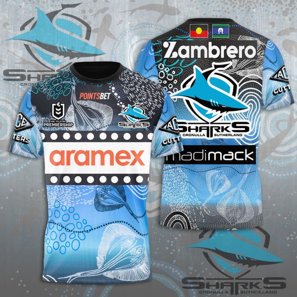 Cronulla-Sutherland Sharks 3D Apparel - MAITM 8144