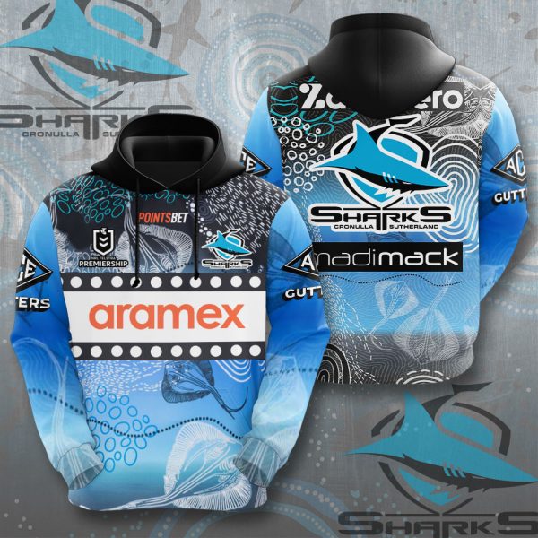 Cronulla-Sutherland Sharks 3D Apparel - MAITM 8144