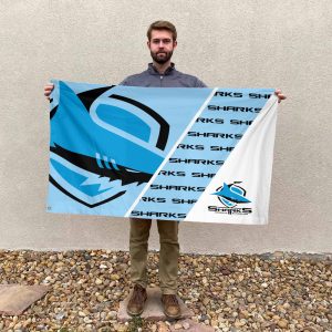 Cronulla-Sutherland Sharks 3D House Flag - HOATT 6303