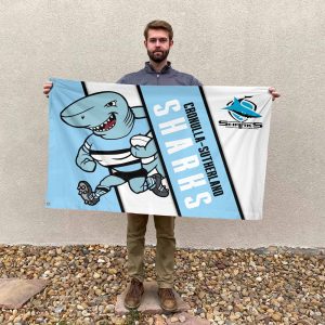 Cronulla-Sutherland Sharks 3D House Flag - HOATT 6307